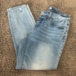 Lila Ryan The Louise Crop Mid Rise Skinny Crop Jeans